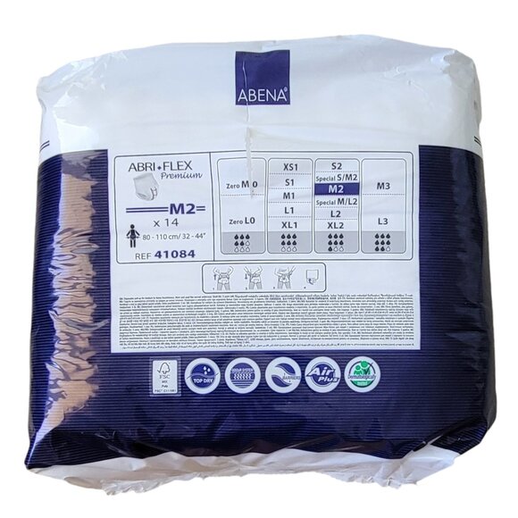 Abena Abri-Flex Premium Adult Pull Up Diapers Sz M2 New Unopened Package - Picture 3 of 4